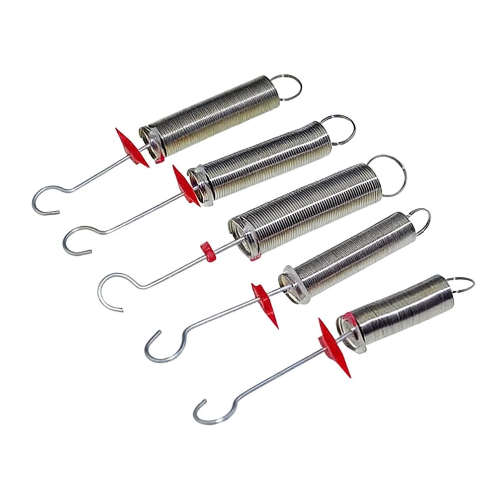 5-Piece Hookes Law Experiment Set, Spring Physics Teaching Aid Kit, for Demonstrating Force, Motion & Elasticity in Classroom or Home Education