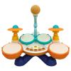 Boys Drum Set, Portable Adjustable Kit, Interactive Musical Instrument Toy, Play Drum for Children Girls Preschool Daycare Home Travel Halloween Party, Lightweight, Easy Setup for Music Learning view 1