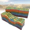 3D Geographic Plate Tectonics Model, Fault Structure and Horst-Graben Development Model, Geography Teaching Model Kit, School Teaching Geology Display Models. view 1