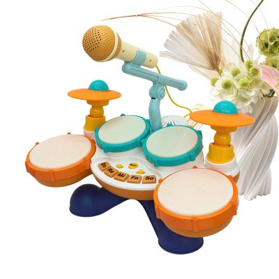 Boys Drum Set | 15.35 X 9.44 X 12.99 Inch Drums Set Musical Instruments | Small Drum Toy | for Children Boys Girls Preschool Daycare Home Classroom Play Travel Halloween Party