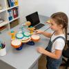 Boys Drum Set | 15.35 X 9.44 X 12.99 Inch Drums Set Musical Instruments | Small Drum Toy | for Children Boys Girls Preschool Daycare Home Classroom Play Travel Halloween Party view 3