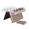 3D Printed Chess Book, Portable Folding Storage Book Board Game Set for Adults view 1