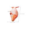 TOBBOMEY 6pcs Red Fish Shaped Foil Balloons, Fish Theme Birthday Party Decorations, Inflatable Aluminum Mylar Balloons for Celebration and Party Supplies view 2