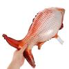TOBBOMEY 6pcs Red Fish Shaped Foil Balloons, Fish Theme Birthday Party Decorations, Inflatable Aluminum Mylar Balloons for Celebration and Party Supplies view 4