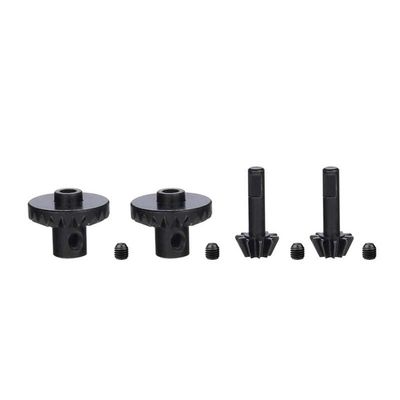 1 Set Drive Shaft Gears Steel Front and Rear Shaft Gears Suitable for M-N D90 D99 MN99S and for W-PL B24 B36 C14 C24 RC Car Parts(1set (Steel))