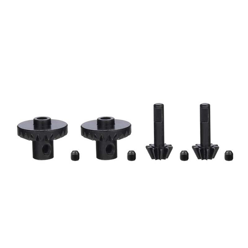 1 Set Drive Shaft Gears Steel Front and Rear Shaft Gears Suitable for M-N D90 D99 MN99S and for W-PL B24 B36 C14 C24 RC Car Parts(1set (Steel))