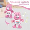 Baby Musical Easter Pink Bear Toy Dancing Crawling Tummy Time Toys, Light Up Infant Toys Birthday Easter Gifts Dancing Bear Musical Toy for Toddlers view 2
