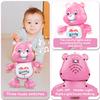 Baby Musical Easter Pink Bear Toy Dancing Crawling Tummy Time Toys, Light Up Infant Toys Birthday Easter Gifts Dancing Bear Musical Toy for Toddlers view 4
