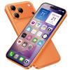 Dummy Fake Phone Model, Looks Like The Real Phone Dummy Compatible with Phone 17 Pro, Prank Stuff Decoy Pear Non-Working Toy Phone 17 Pro for Kids Pink Orange (Rainbow Front) view 1