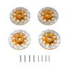 RC Repairs Spare Parts For SCY 16101 16102 16103 16104 16106 16201 1/16 C8805 Q130A Q130B Q141 Metal 12mm Wheel Hex Hub Adapter Brake Disc RC Car Parts(Yellow) view 1