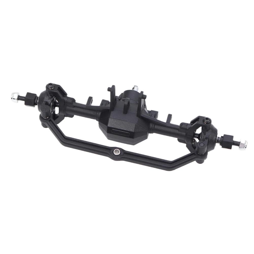 Plastic Front and Rear Axle Set Complete with Servo Mount Compatible with 1/18 RC Crawler(Front axle)