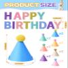 Fiestivo 14pcs Mini Party Hats for Stuffed Animals with Banner, Felt Cloth Adjustable Mini Birthday Hats for Dolls Dog Cat Rabbit Puppies Assorted Animal Birthday Decorations view 2
