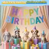 Fiestivo 14pcs Mini Party Hats for Stuffed Animals with Banner, Felt Cloth Adjustable Mini Birthday Hats for Dolls Dog Cat Rabbit Puppies Assorted Animal Birthday Decorations view 4