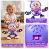 Baby Musical Easter Bunny Toy Dancing Crawling Toys, Light Up Infant Toys Birthday Easter Gifts with Dynamic Music & Cool Lights| Legs Move Sideways| Body Twist view 4