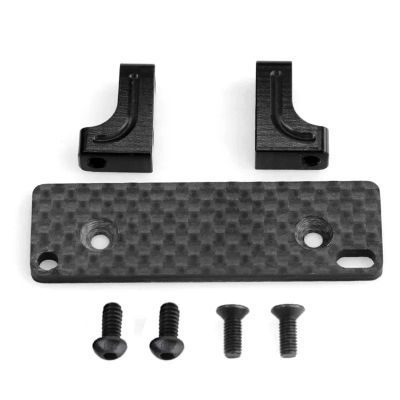 RC Repairs Spare Parts For Axial For SCX10 For Capra For Wraith 90048 1/10 Metal Servo Mount With Carbon Fiber Skid Plate Set RC Crawler Car Upgrade Parts