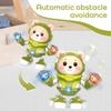 Bear Musical Robot Toy for Toddlers, Baby Musical Easter Green Bear Toy Dancing Crawling Tummy Time Toys, Light Up Infant Toys Birthday Easter Gifts view 2