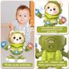 Bear Musical Robot Toy for Toddlers, Baby Musical Easter Green Bear Toy Dancing Crawling Tummy Time Toys, Light Up Infant Toys Birthday Easter Gifts view 4