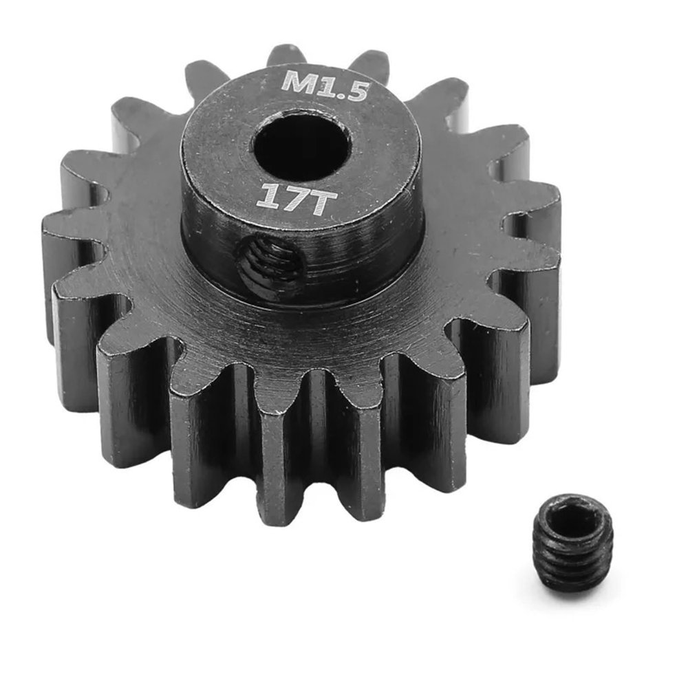 RC Repairs Spare Parts For Traxxas For Arrma For Losi 1/8 1/10 Steel 5mm M1.5 12T 13T 14T 15T 16T 17T 18T Metal Pinion Motor Gear RC Car Accessories(17T)
