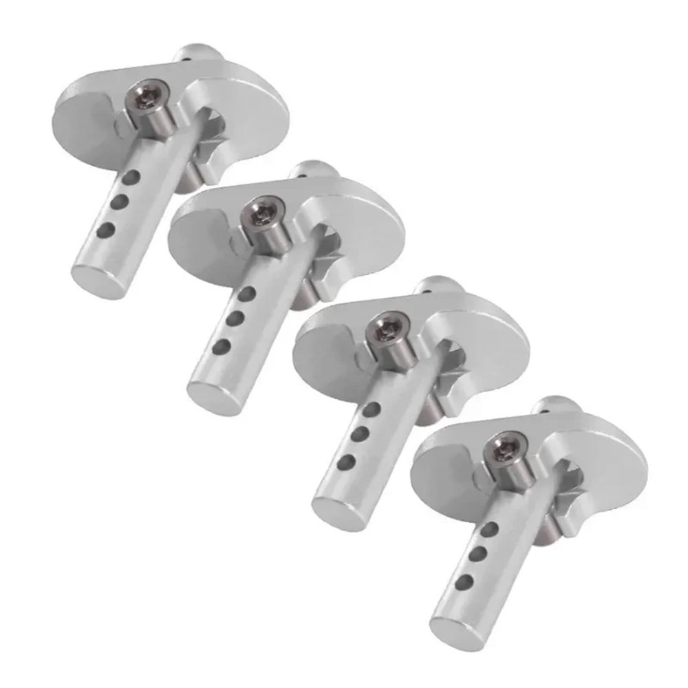 RC Repairs Spare Parts For RC Car 1/7 1/8 1/10 4pcs Metal Body Post Ar320357 Ar320453 Remote Control Vehicle Accessories Parts(Silver)