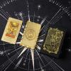 Luxury Black and Gold Foil Tarot Deck with Gift Box, 78 Classic Tarot Cards with Guidebook, Premium Waterproof Tarot Cards for Divination, Fortune Telling and Spiritual Guidance view 4
