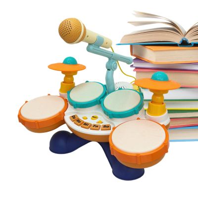 Boys Drum Set - Adjustable Portable Drum, Kids Musical Instruments, Boy Drums Set, Drums Instrument Toy, Interactive Music Learning, Children Boys Girls Preschool Play Travel | Home Classroom Birthday