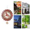2026 Year of The Horse  Stainless Steel 29.4cm | Chinese New Year Decorations Wind Chime Courtyard Hanging Auspicious Ornament for Garden Patio Balcony Festival Celebration and Home Decorative view 4