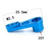 1Pcs Metal Upgrade 25T Servo Arm for M-N D90 D91 D96 99S for W-Ltoys 12428 12429 A959 A949 A969 A979 K929 for W-PL C14 C24 B14 B16 B24 B36(Dark Grey) view 3