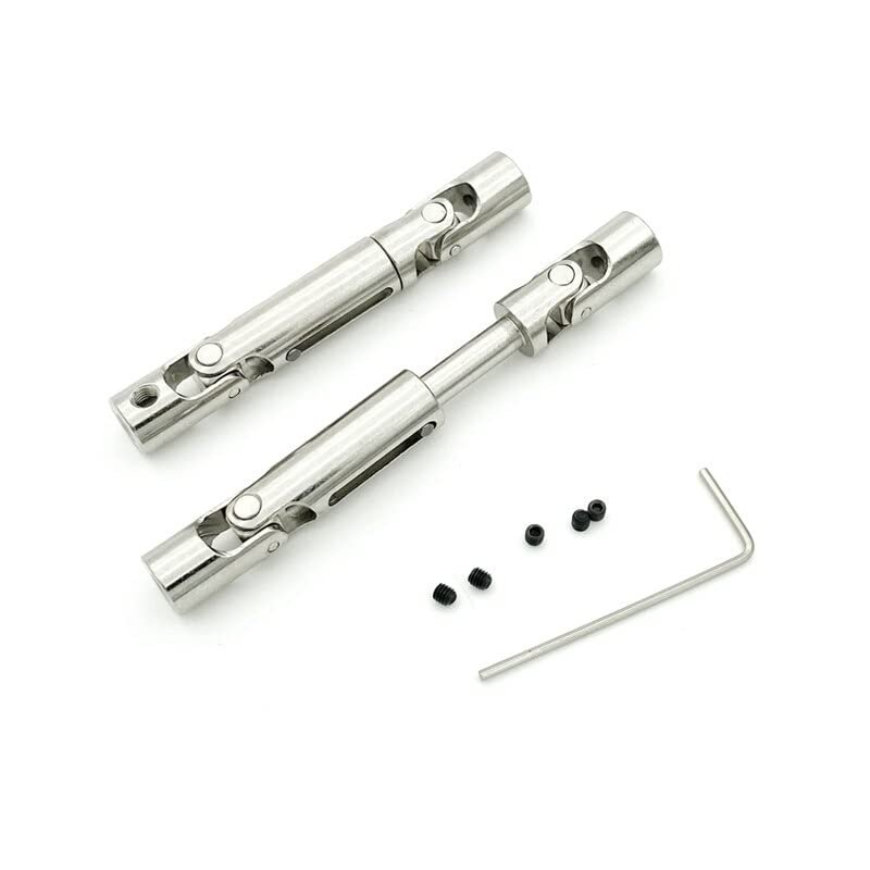1 Pair of Metal Drive Shafts for M-N D90 D91 D96 99s for W-PL B14 B24 C24 34 B16 36 D12 Track Car RC Car Truck Upgrade Spare Parts