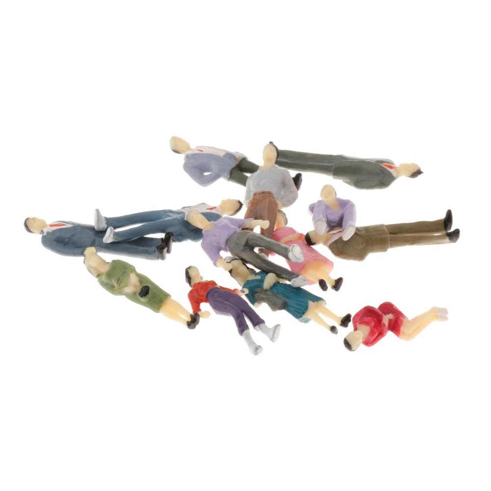 13Pcs Tiny People Figures, 1:50 Scale Model Train People Hand Painted Model Trains Architectural O Scale Miniatures Figures for Miniature Scenes