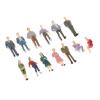 13Pcs Tiny People Figures, 1:50 Scale Model Train People Hand Painted Model Trains Architectural O Scale Miniatures Figures for Miniature Scenes view 2