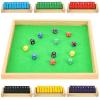 Shut The Box Game, 12 Inches Family Wooden Board Games Table Math Dice Game for Adults, 2-6 Player Classics Tabletop Version Games for Classroom,Home,Party and Pub (Colorful) view 1