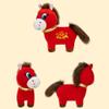2026 Year of The Horse Chinese New Year Ornaments,Funny Smiling/Crying Plushie Figurine,Lucky Chinese Lunar New Years Mascot Zodiac Ornament for Home Store Tabletop Decor, Newyear Gift view 4