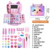 Kids Makeup - Real Cosmetic Toy | Washable Girl Cosmetic Set | Princess Makeup Kit | for Children Girls Holidays Birthday Events Festivals Pretend Child Play Accessories Indoor and Outdoor Use view 4