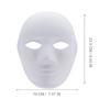 TOBBOMEY 9pcs White DIY Masquerade Masks Set for Men and Women, Paintable Paper Pulp Full Face Masks for Cosplay, Party, Halloween, and Masquerade Dress-up Accessories view 2