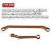 ARRCat Aluminum Steering Links Upgrades Part for 1/30 SCX30 Chev rolet K10/Jeep Wrangler JLU 4X4/F0rd Bronco 4X4 RC Crawler,AXI-2260T1/AXI-2261T2/AXI-2048T1,Steering Tie Rod & Drag Link,Bronze view 2