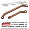 ARRCat Aluminum Steering Links Upgrades Part for 1/30 SCX30 Chev rolet K10/Jeep Wrangler JLU 4X4/F0rd Bronco 4X4 RC Crawler,AXI-2260T1/AXI-2261T2/AXI-2048T1,Steering Tie Rod & Drag Link,Bronze view 3