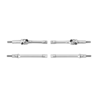 INJORA Stainless Steel U-Joint Axle Shafts for 1/30 Axial SCX30