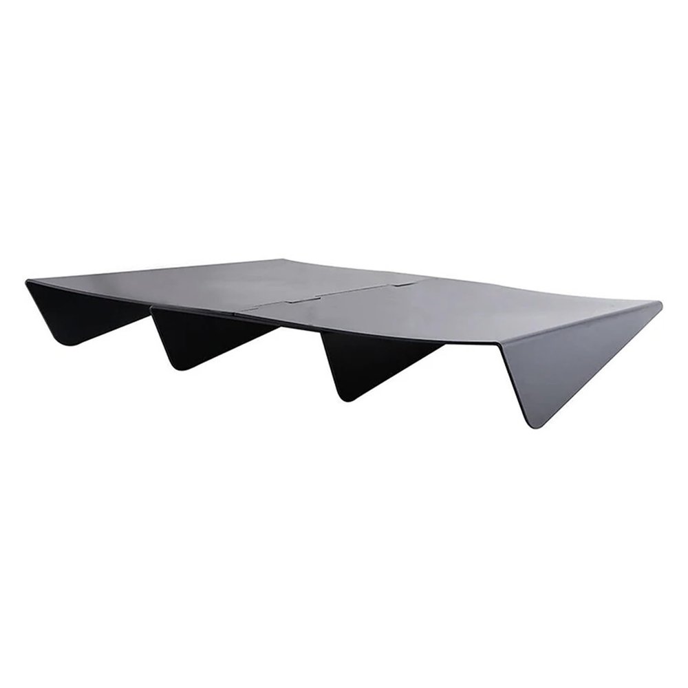 Car Modified Rear Bumper 4 Fins Diffuser Black ABS Rear Spoiler Shark Fin Spoiler Car Accessories