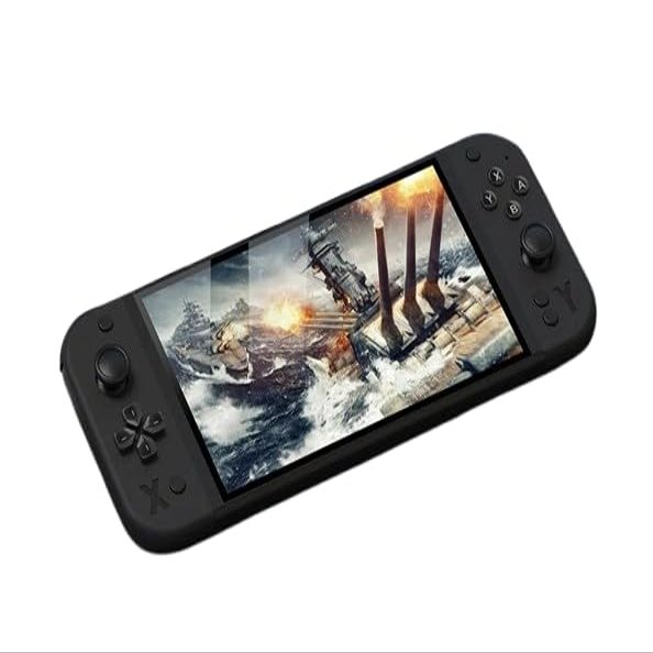2025 New G90 Design Portable Handheld Game Console 7 Inch 64gb Retro Handheld Game Console Support PSP PS1for Children Gift - Black
