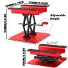 2-Pack RC Work Stand Bundle for 1/18 1/24 1/30 1/32 TRX4M K10 SCX24 FCX24 K5 AX24 SCX30 Ascent-32, 360 Rotating Display Stand & Height Adjustable Lift Table w/ 4 Pcs Jack Stands,Red w/Red view 4
