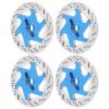 4PCS Universal Aluminum Alloy RC Brake Disc with Metal Hex Adapter, Precision CNC Machined Lightweight Brake Disc for 1/10 RC Car SUV Climbing Vehicle (Dark Blue) view 4
