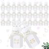 LaRandom 150 Pcs Wedding Bubbles Bulk with Bubble Solution Wedding Mini Bubble Gifts White Gold Mini Heart Wand for Anniversary, Engagement, Bridal, Valentine's Day, Gift for Adult Couple view 1