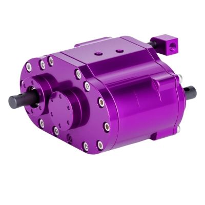 2-Speed 48P Gearbox Transfer Case with Steel Gears for 1/10 RC Crawler for Axial SCX10 90046 D90, Ratio 1.8:1/0.7:1(Purple)