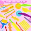 AWNOGKUE Playdough Tools Set, 38 Pcs Play Dough Sets for Kids Ages 4-8, Creative Play Dough Accessories with Clay Cutters, Roller, Molds, Safety Scissors, Educational Toys for Boys Girls view 3