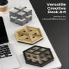 2026 Premium Hexagon Twist Illusion, 3D Printed Hexagonal Decompression Sensory Desk Gadget for Relieving Stress, Funny Irritability and Relaxation Pocket, for Focus, Hypnotic Fidget (#A) view 2