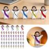 50 Pcs Little Jesus Figures,Mini Jesus Figurines,Easter J-esus Loves You Tiny Christ Toys to Hide and Seek,Tiny Pocket RubberJesus,for Religious Party Favors,Sunday School,Easter Egg Stuffers view 2