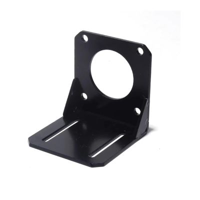 80STM02430 80ST Series L Type Mounting Servo Motor Bracket Holder fitted Black Alloy Steel for AC 80ST servo
