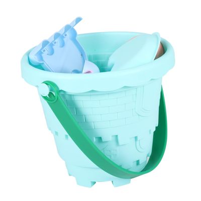 BESPORTBLE Colorful Beach Bucket Set, Plastic Sandcastle Buckets with Ice Cream Design, Random Style, Beach for Outdoor Sand Play Random Color
