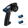 P32 for Turbo for Racing 91803G-C 2.4G 4CH VT System LCD Display Radio Transmitter Remote Controller with Receiver for RC Car Boat(Black with 2Rx) view 1