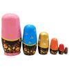 Whoasyst Russian Stacking Doll 6Layer Handcrafts Educational Matryoshka Doll for Cultural Learning Artistic Painting Project Educational Nesting Dolls view 3